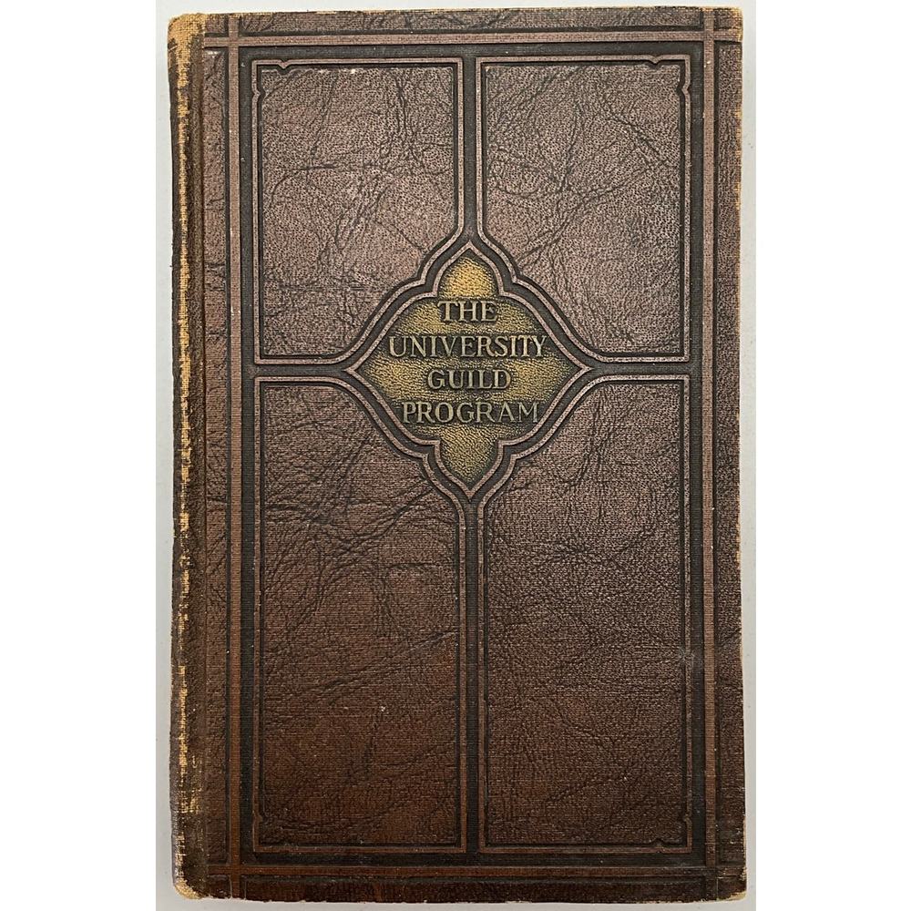 The University Guild Program Hardback Chapter Assignments 1930 John Finley